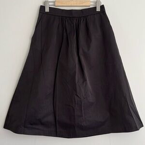 Zara black below the knee A-line skirt with pockets